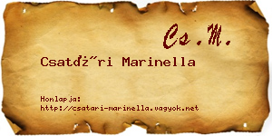 Csatári Marinella névjegykártya